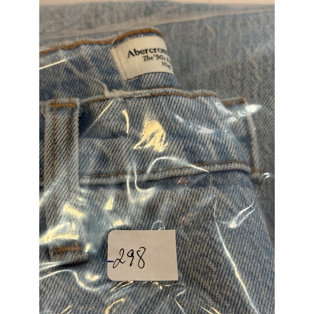Abercrombie & Fitch 90s Relaxed Jeans Women 31/12 Distressed Y2K Grunge - Picture 9 of 9